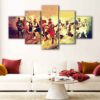 5 panels nba all star canvas art