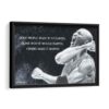 jordan quote framed canvas black frame