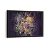 kobe bryant dunk framed canvas black frame