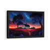 little paradise framed canvas black frame