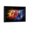 motogp race framed canvas black frame