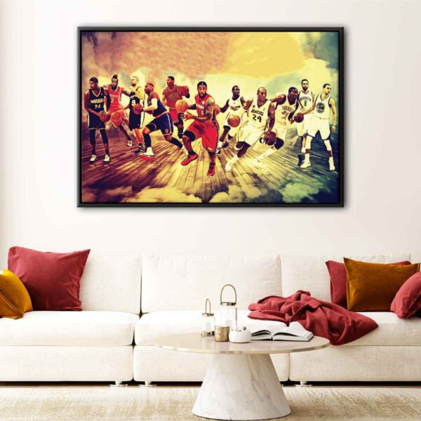 nba all star floating frame canvas