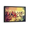 nba all star framed canvas black frame