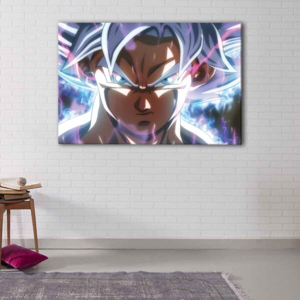 1 panel angry goku canvas art