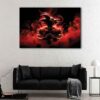 1 panel red super saiyan canvas art