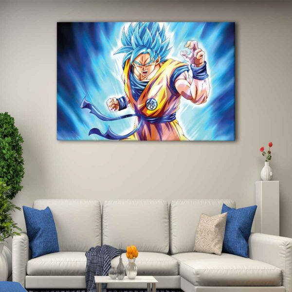 1 panel son goku canvas art