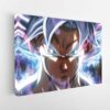 angry goku stretched canvas