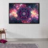 circle of life floating frame canvas