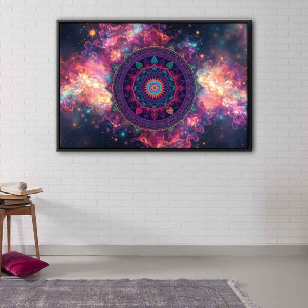 circle of life floating frame canvas