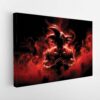 red super saiyan stretched canvas