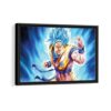 son goku framed canvas black frame