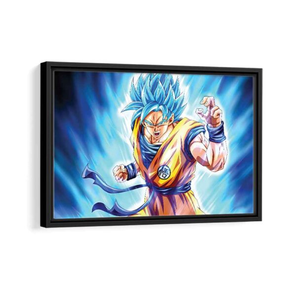 son goku framed canvas black frame