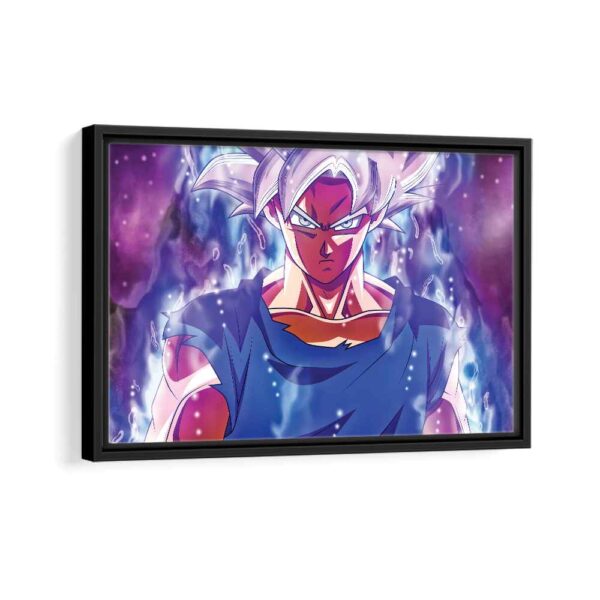 super saiyan framed canvas black frame