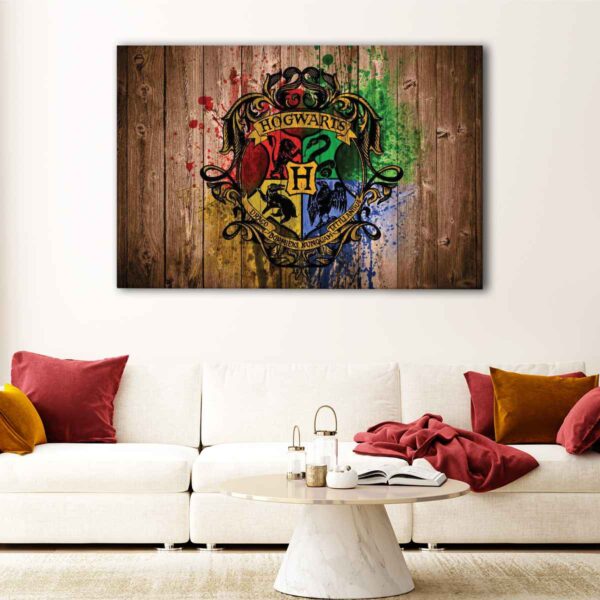 1 panel Hogwarts logo canvas art