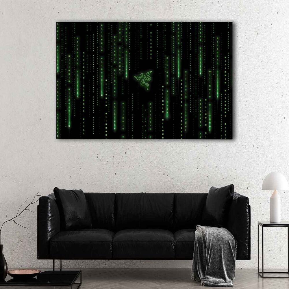 1 panel matrix razer canvas art