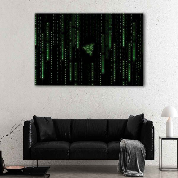 1 panel matrix razer canvas art