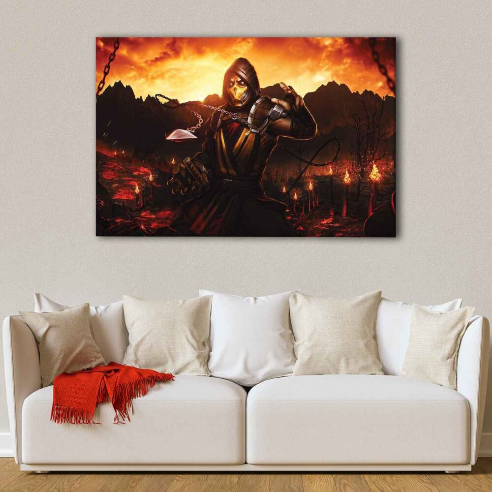 1 panel scorpion canvas art