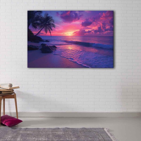 1 panel tropical beach canvas art