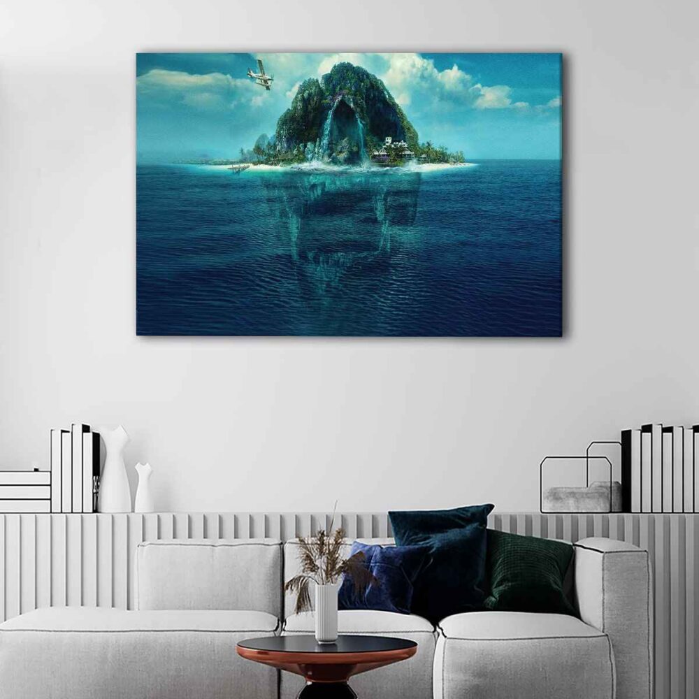 1 panels fantasy island canvas art