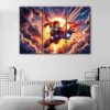 3 panels iron man canvas art