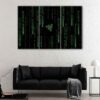 3 panels matrix razer canvas art