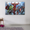 3 panels superhero league canvas art