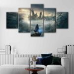 5 panels hogwarts legacy canvas art