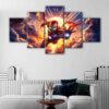 5 panels iron man canvas art