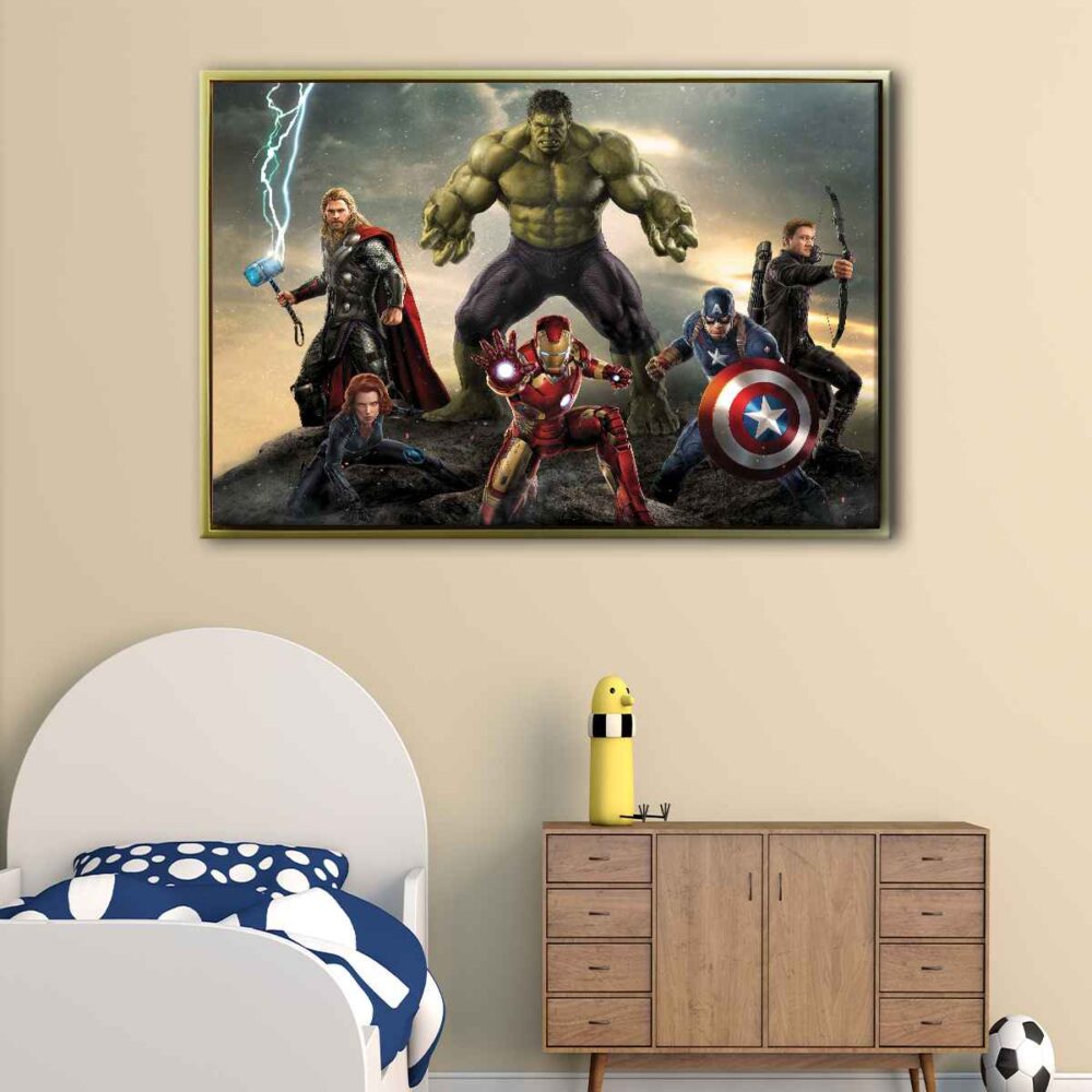 avengers floating frame canvas