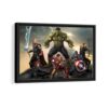 avengers framed canvas black frame