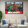 avengers superheroes floating frame canvas