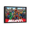 avengers superheroes framed canvas black frame