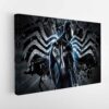 black spider man stretched canvas