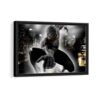 dark spider man framed canvas black frame