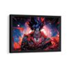 furious goku framed canvas black frame