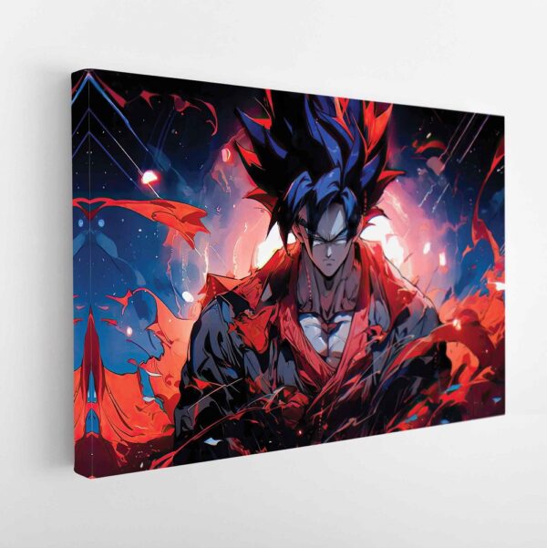 furious goku stretched canvas