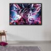 goku super saiyan floating frame canvas