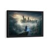 hogwarts legacy framed canvas black frame