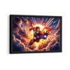 iron man framed canvas black frame