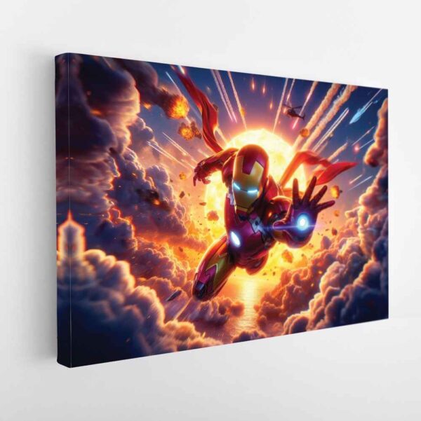 iron man stretched canvas