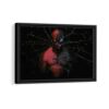 spider man vs venom framed canvas black frame