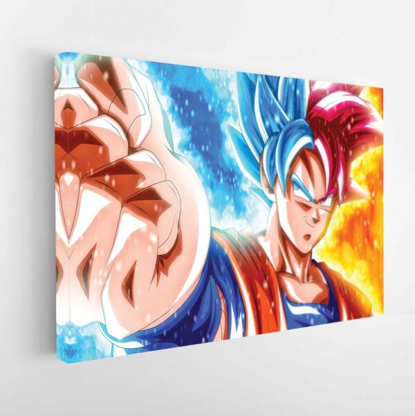 super saiyan warrior stretched canvas