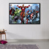 superhero league floating frame canvas