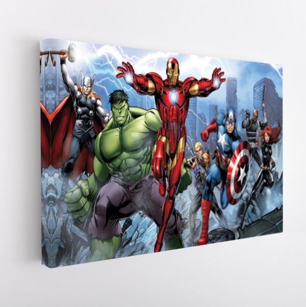 superhero league stretched canvas