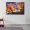 1 panel autumn forest canvas art