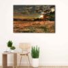 1 panel country summer sunset canvas art