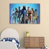 1 panel fortnite heroes canvas art