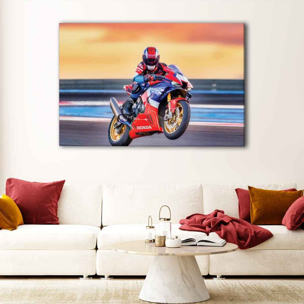 1 panel furious honda cbr canvas art