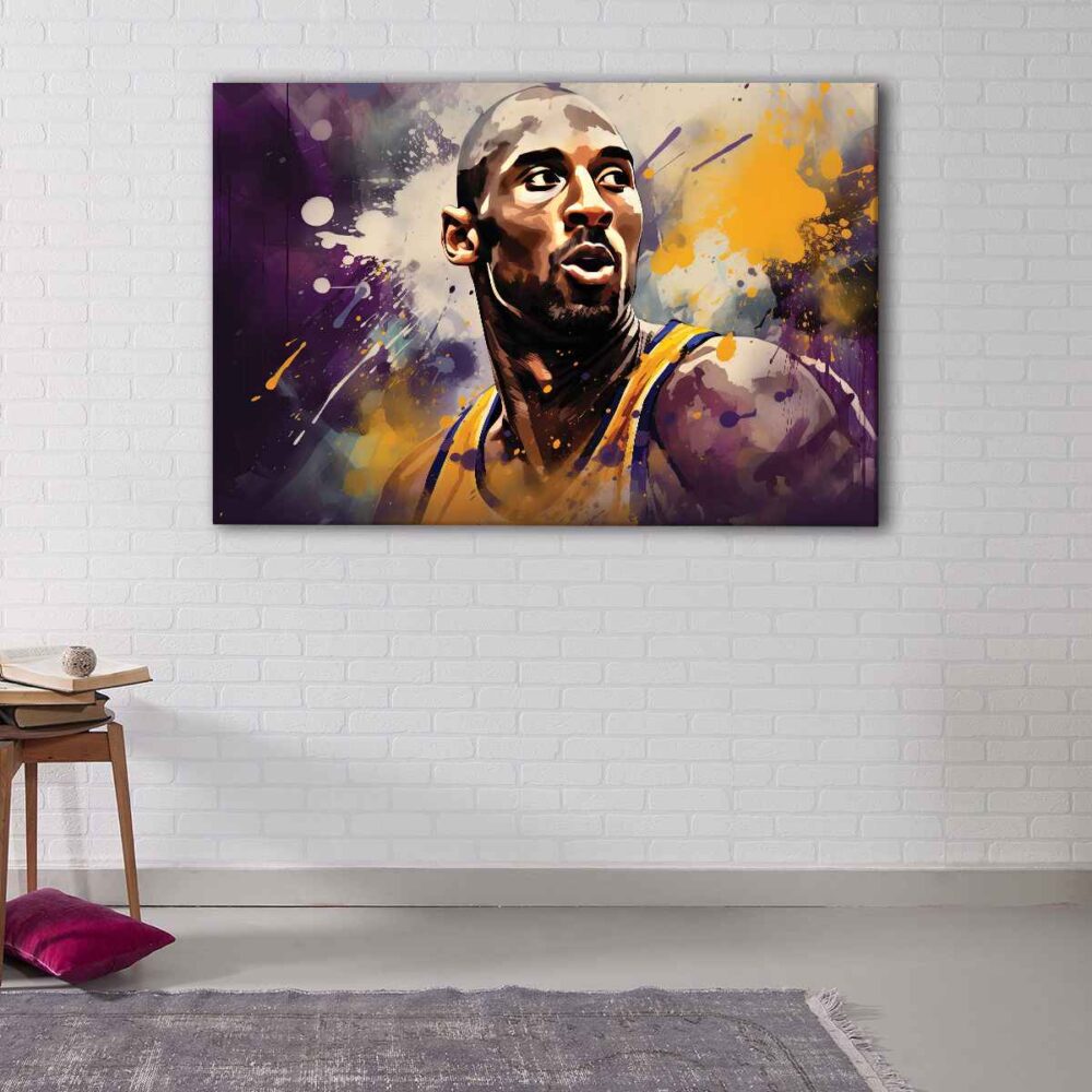 1 panel kobe bryant canvas art