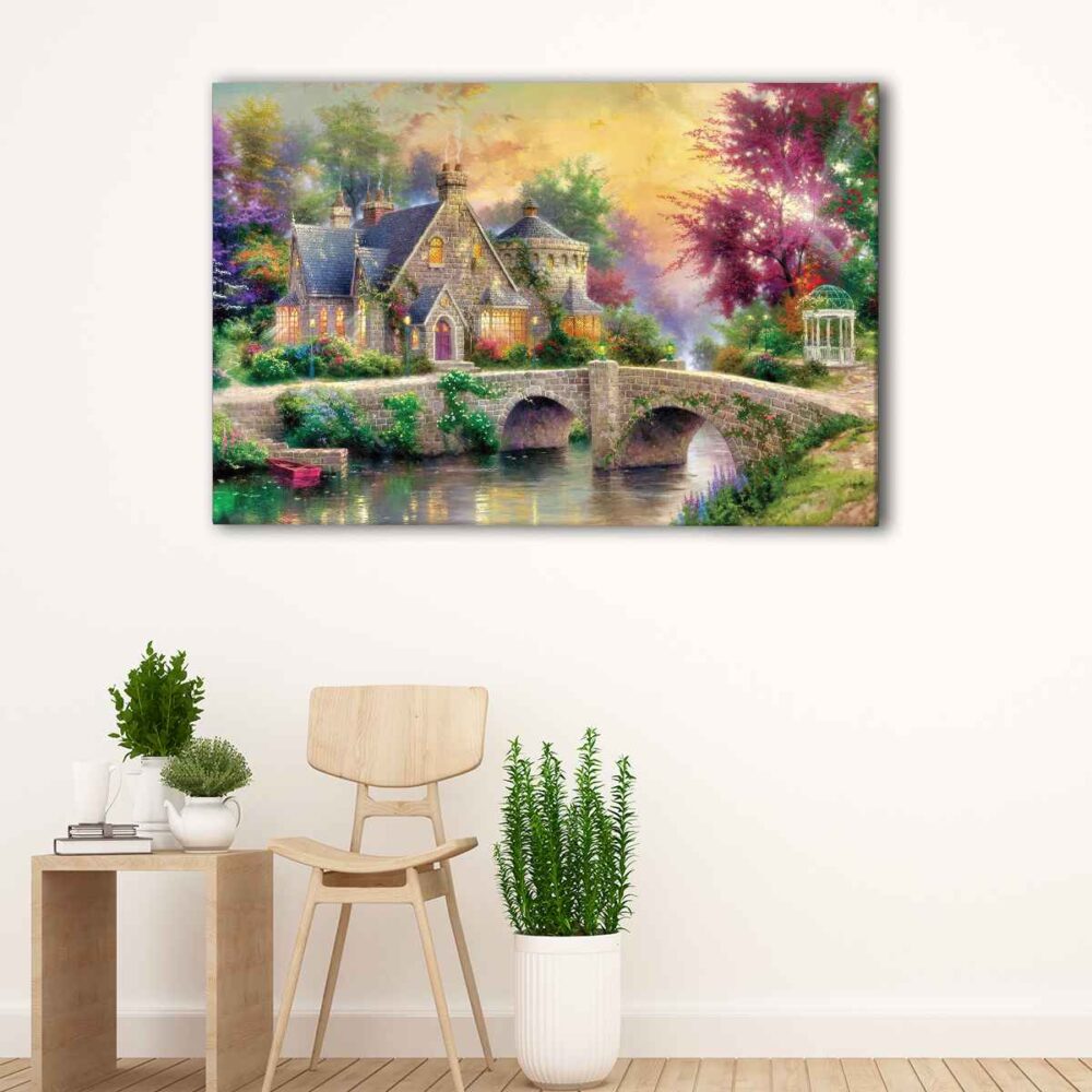 1 panel lamplight manor canvas art